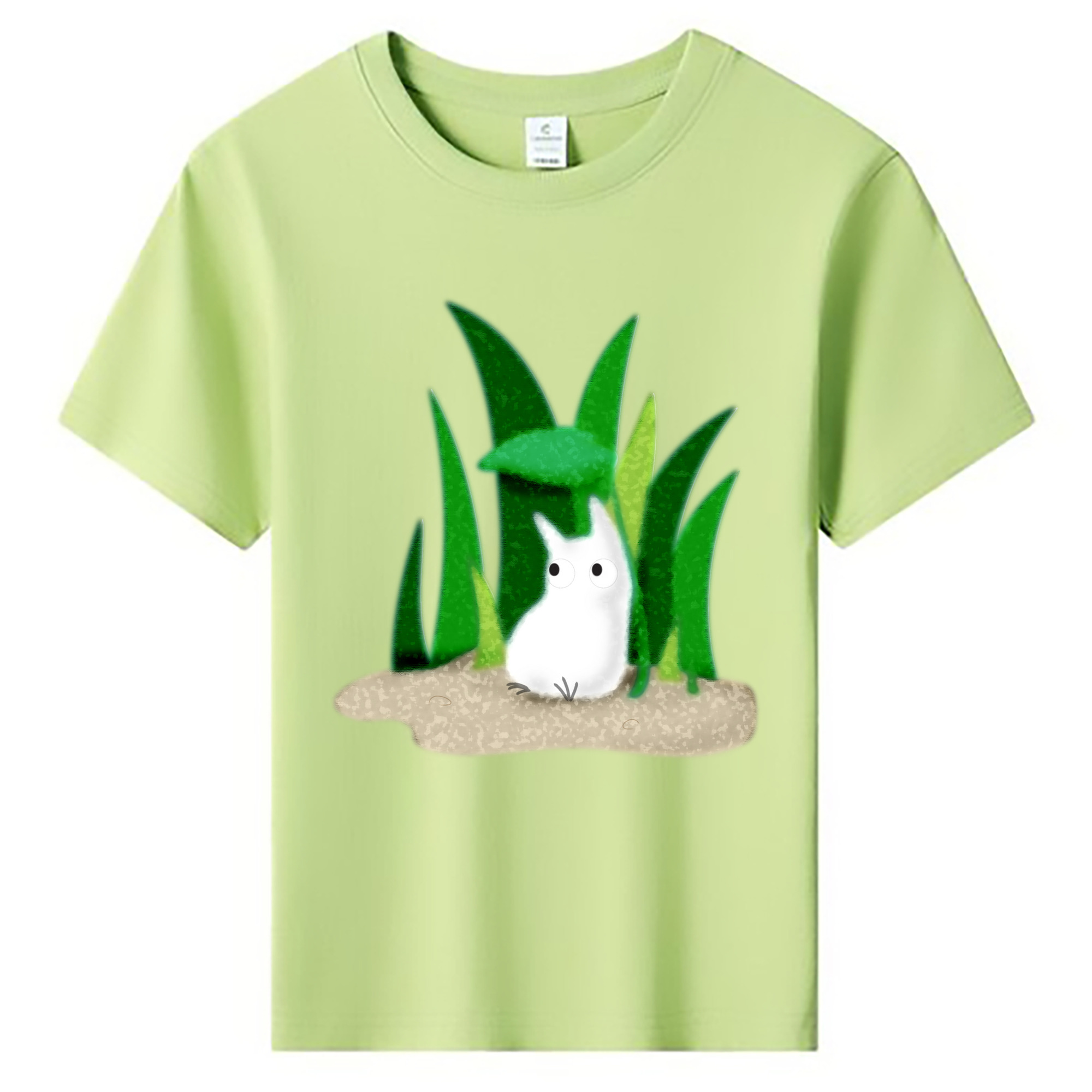 （画像用） となりのトトロ 草壁メイ 草壁サツキ My Neighbor Totoro Satsuki Kusakabe Mei Kusakabe 綿100％キッズTシャツ（フロントプリント）